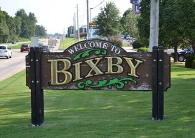 Bixby Welcome Sign