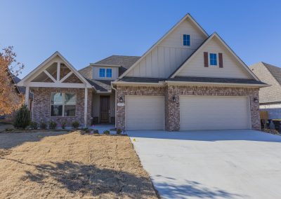Exterior New Home Builder, Jenks, Oklahoma. Shaw Homes Move In Ready Home 11218 S.Redbud St. Piedmont 1 Oak Ridge Of Jenks (1)