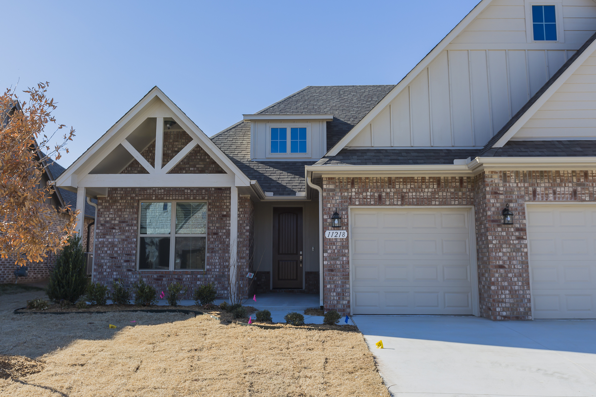 Exterior New Home Builder, Jenks, Oklahoma. Shaw Homes Move In Ready Home 11218 S.Redbud St. Piedmont 1 Oak Ridge Of Jenks (2)