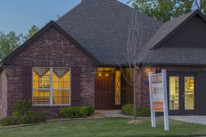 Exterior Twilight 1 Shaw New Homes Tulsa 13001 E. 43rd Street South Tulsa, Oklahoma