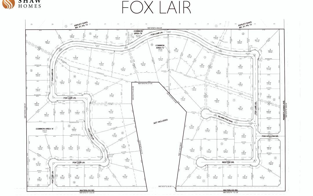 Fox Lair Estates Community Plat