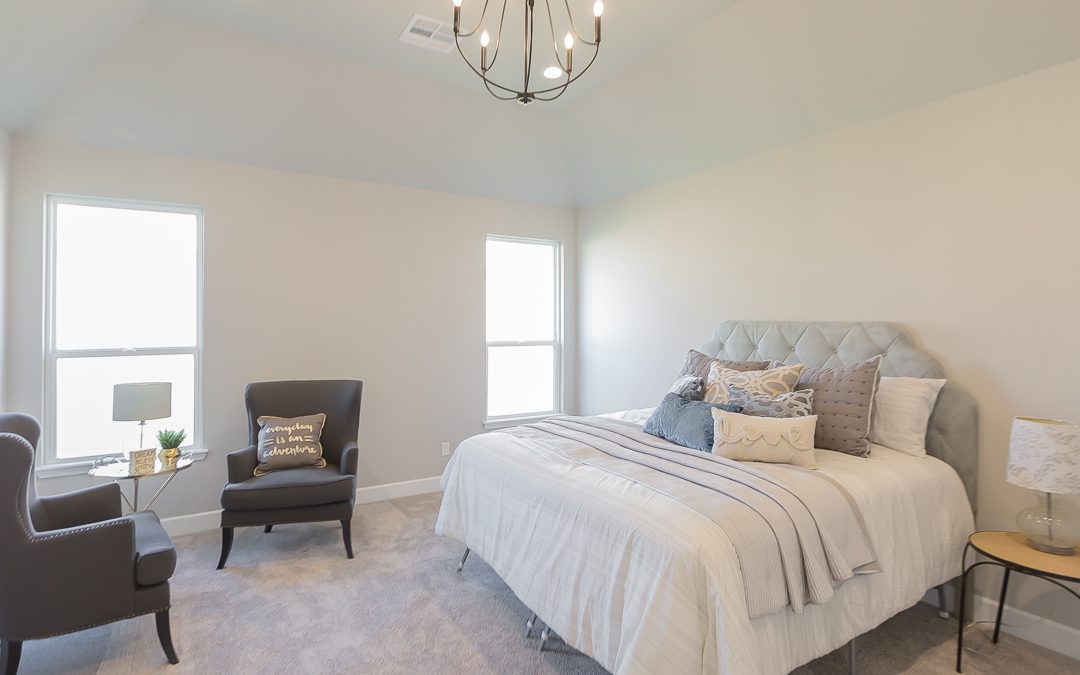 Master Bedroom 2301 Ridge Pine Rd Edmond, Oklahoma Shaw Homes, Preserve At Covell Redford 1 Move In Ready Home, New Construction (staged) (1)