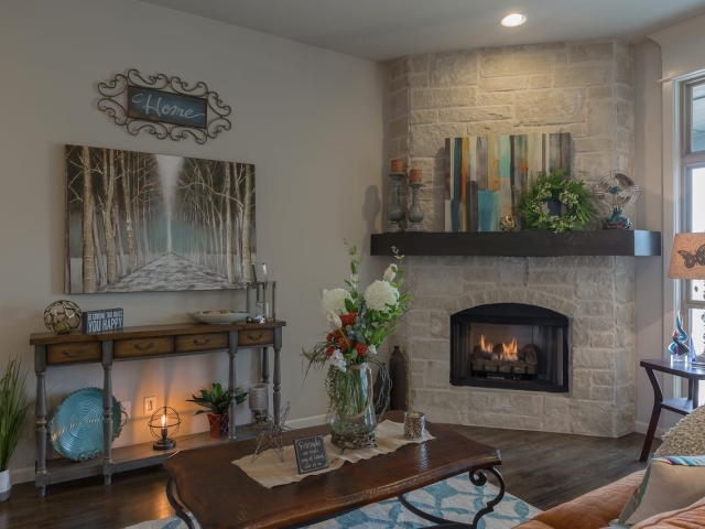 New Homes Edmond Gallery Living Spaces Fireplace